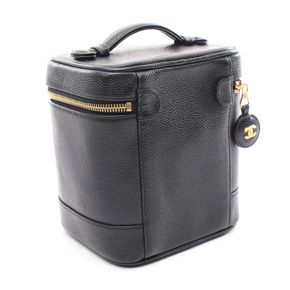 CHANEL Cocomark Handbag Caviar Skin Grained Calf Black - Picture 2 of 10